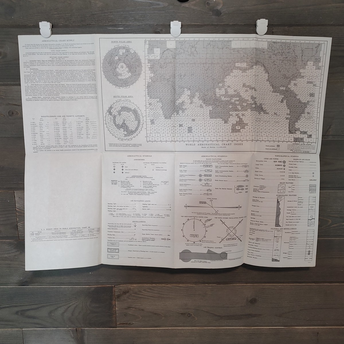 World Aeronautical Chart Map BRYCE CANYON 1953 USAF Edition 2 Sided