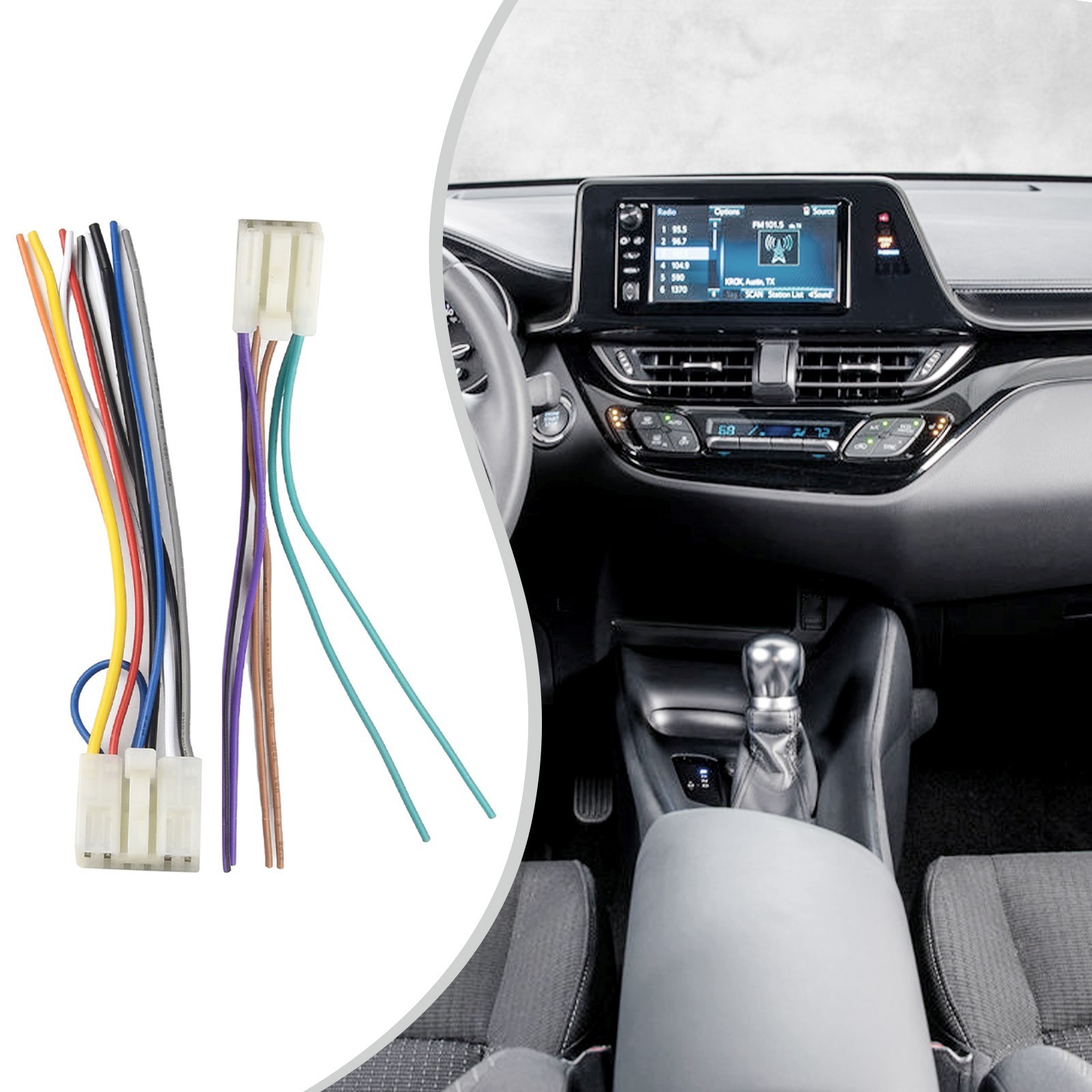 Professional Car Wire Harness Cable Adapter for Toyota Aftermarket Radio