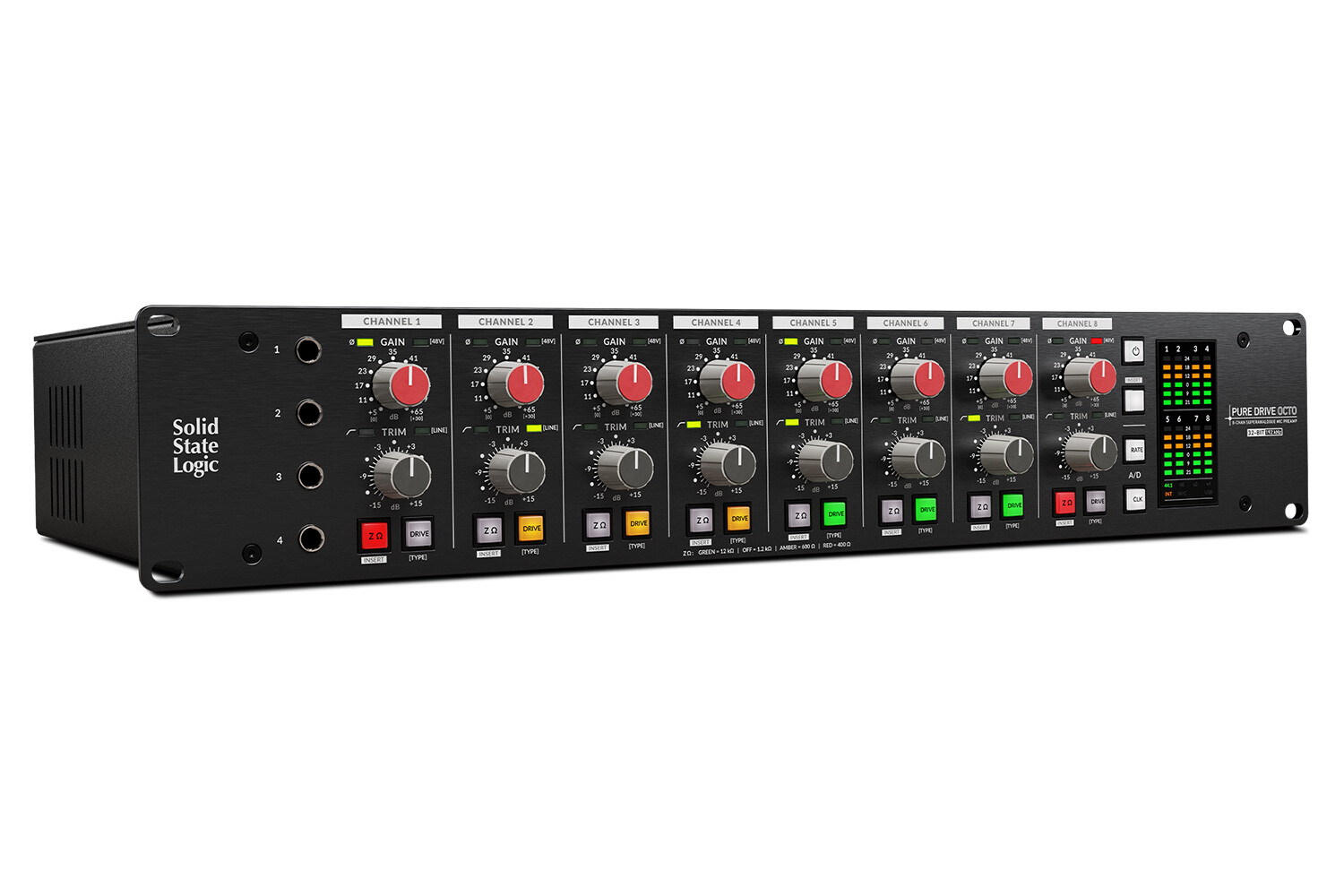 SSL PureDrive OCTO 8-Channel Microphone Preamp