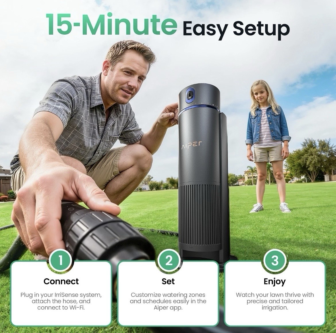 Aiper IrriSense N2 4-in-1 Smart Irrigation System