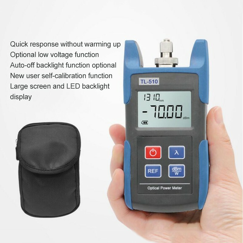 TL-510 Mini Fiber Power Meter Fiber Optic Power Meter Support 6 Calibration xr0