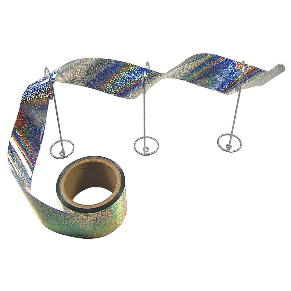 BIRD-X TAPE-100 Visual Bird Repellers,100 ft,Silver 1DGX3