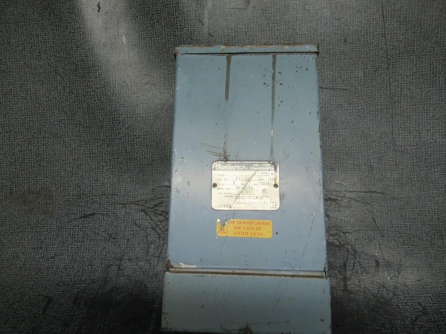 POWERFORMER TRANSFORMER 211-091 2KVA 50/60HZ 480V 1-PHASE **WARRANTY INCLUDED**