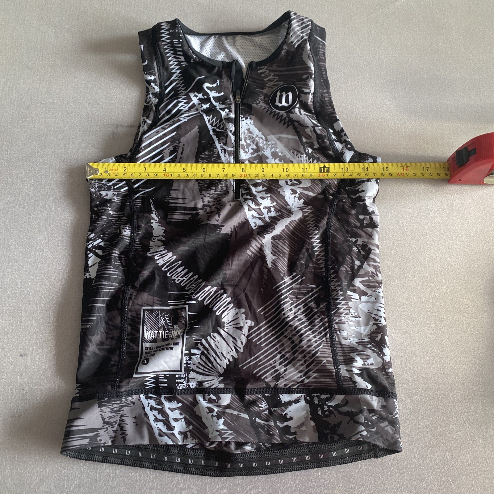 Wattie Ink Mens Size Medium M Tri Triathlon Top (8852-23)