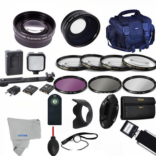 Professional LED / Lens / Accessory Kit for SONY ALPHA A5000 A5100 A6000 A6300