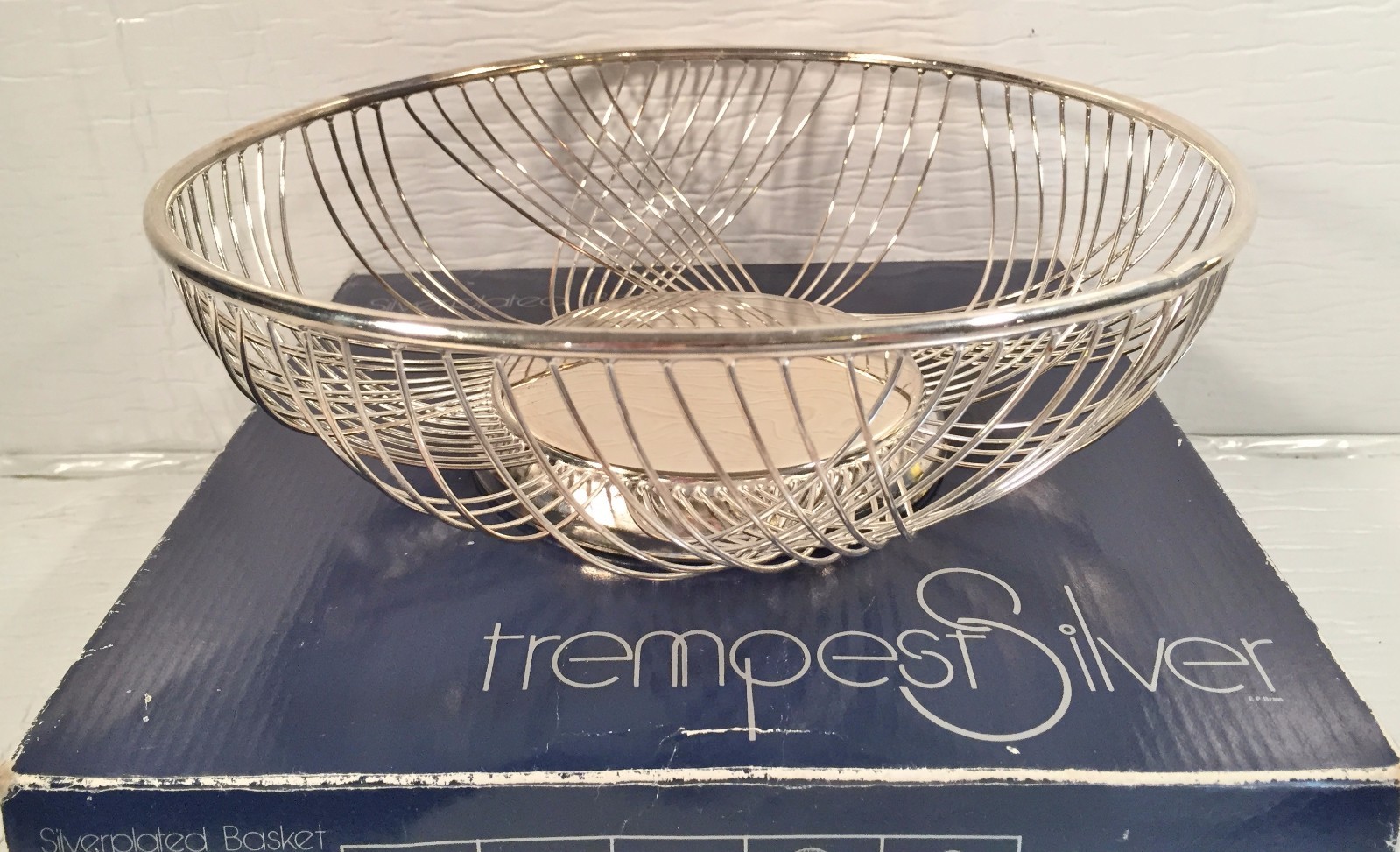 Tempest Silver Plated Wire Basket