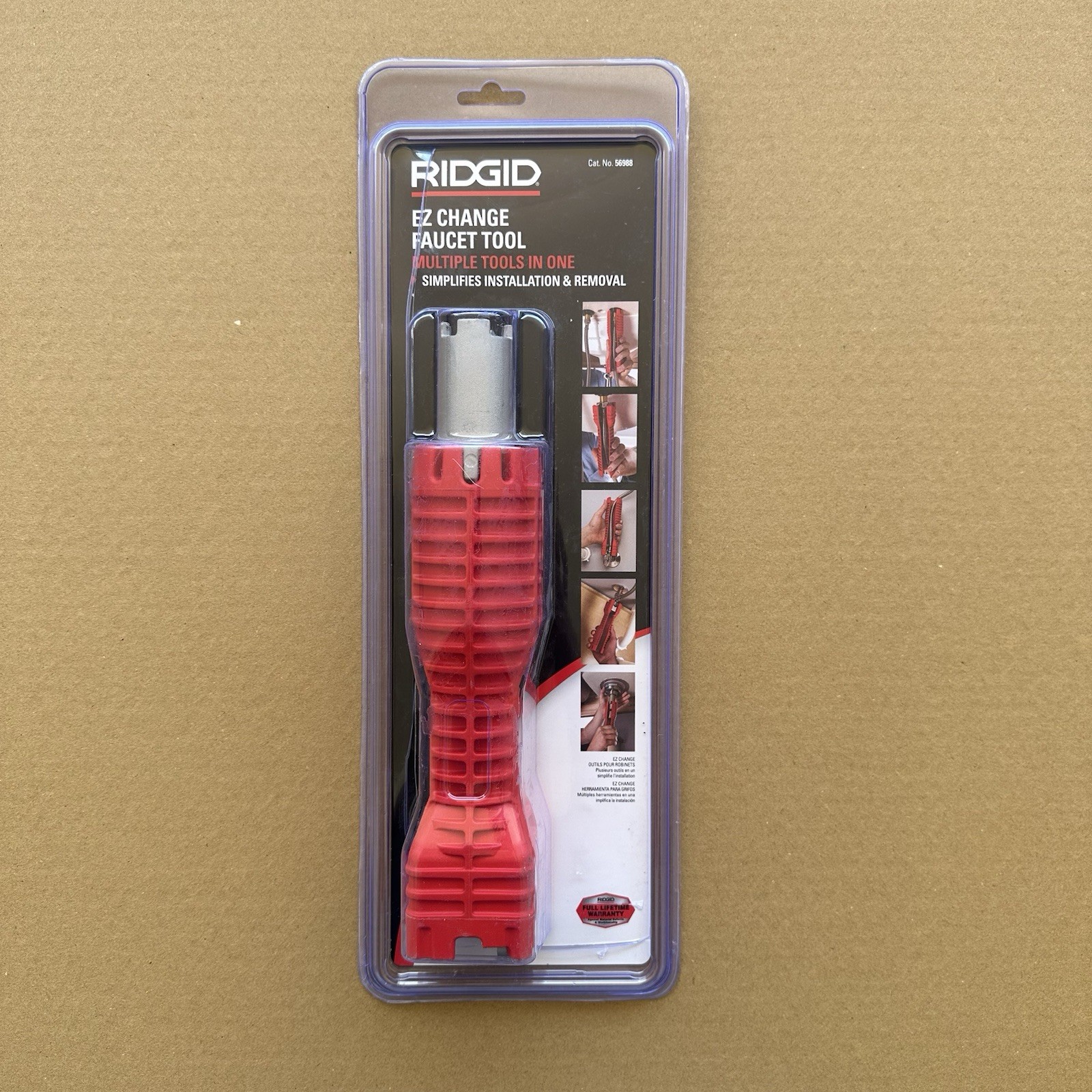 Ridgid 56988 EZ Change Plumbing Wrench Faucet Installation and Removal Tool