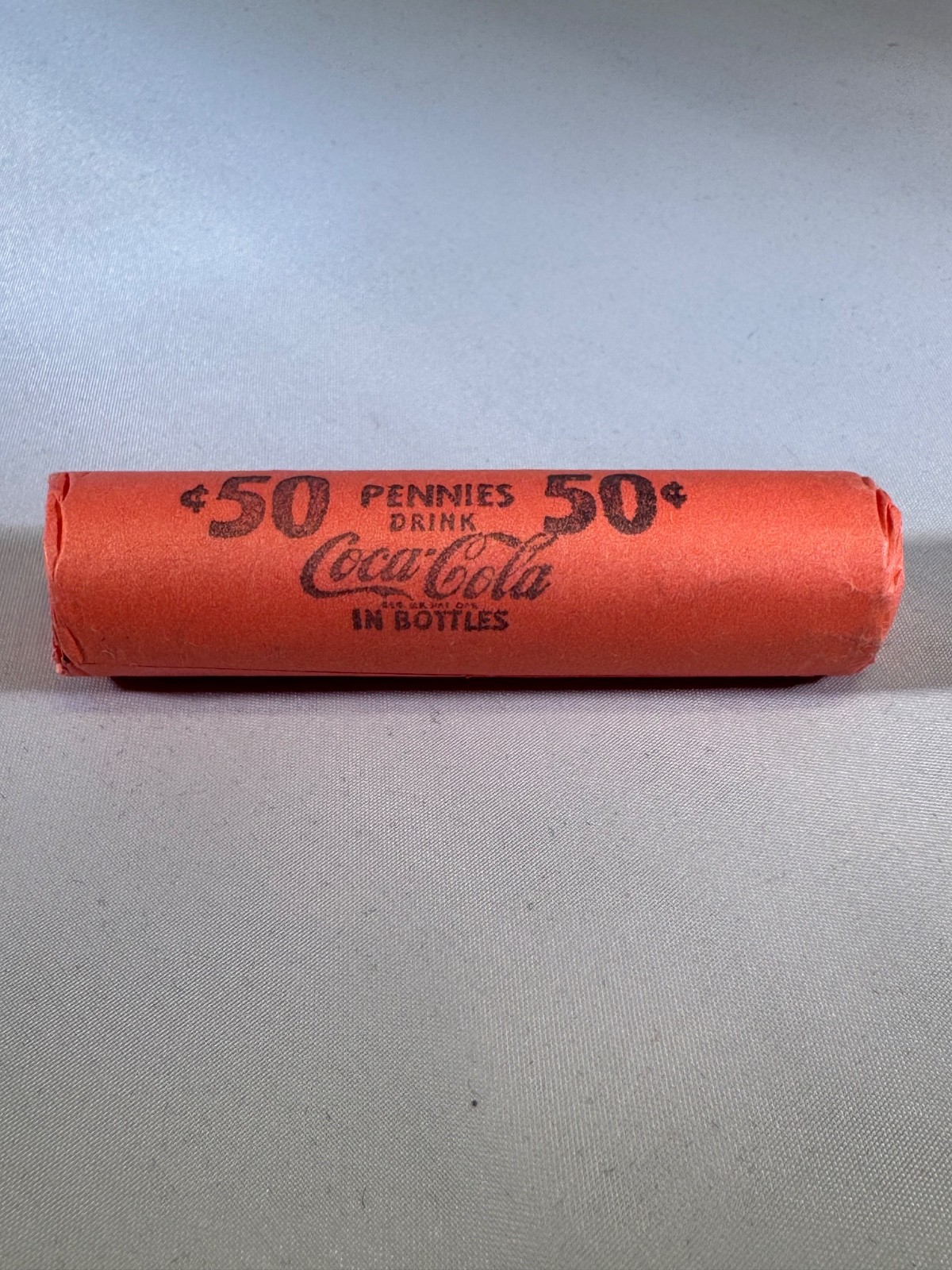 Vintage Coca-Cola Penny Roll (never opened) Primarily - Wheat Pennies