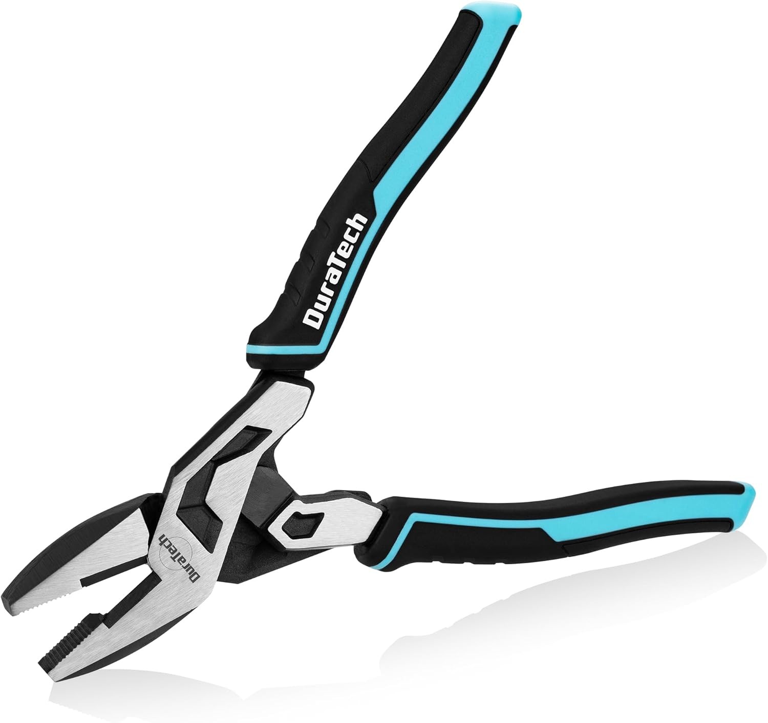 DURATECH 8-Inch Compound Lineman's Pliers Gen 2 Dual Pivot High-Leverage Design