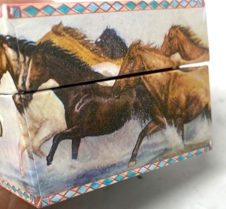 Water Run Mini Treasure Hinged Treasure Box by Enchantmints 2” by 2”