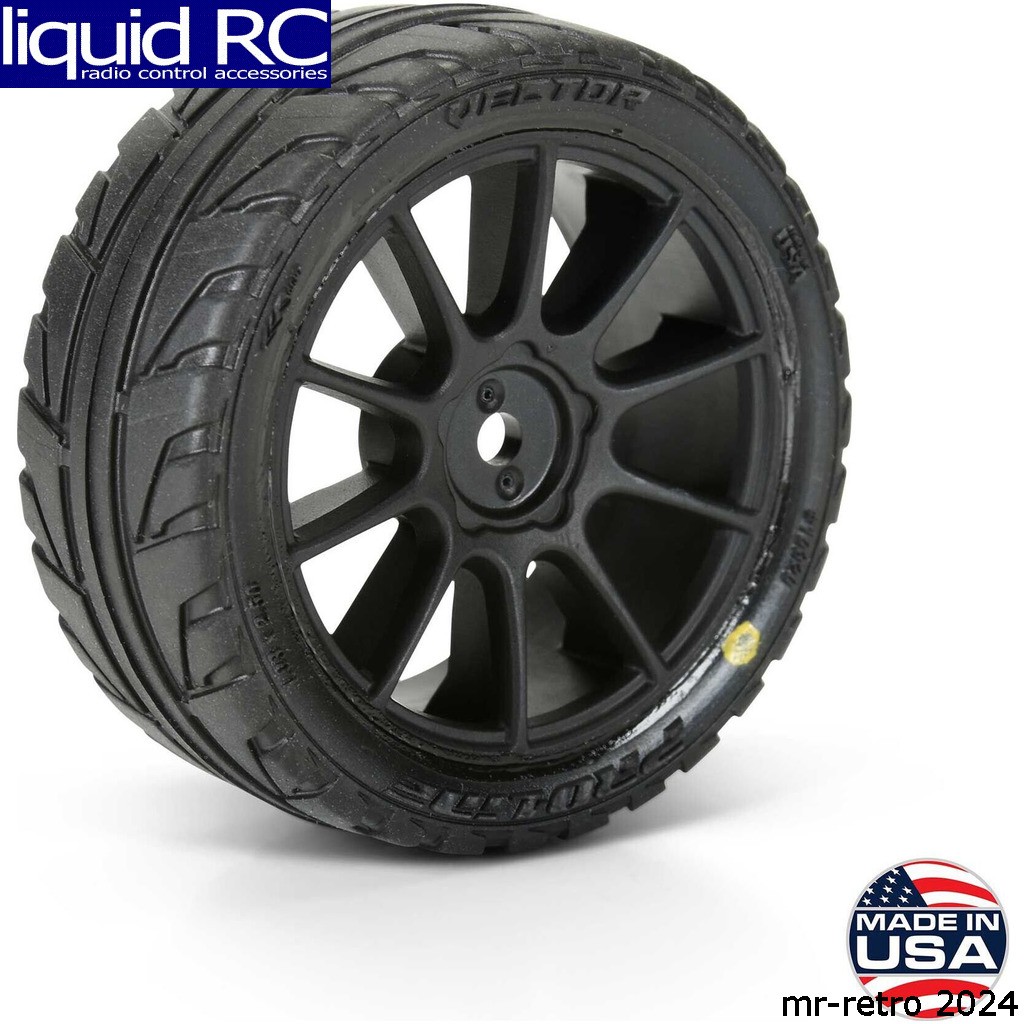 Pro-Line 1032010 Vector Tire MTD 12mm Black Mach 10 Wheel 4 for ARRMA TYPHON