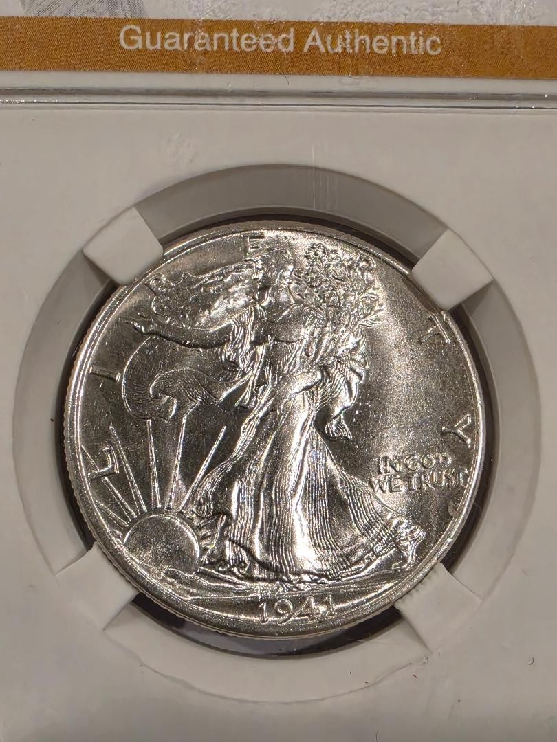1941 Walking Liberty Half Dollar MS66