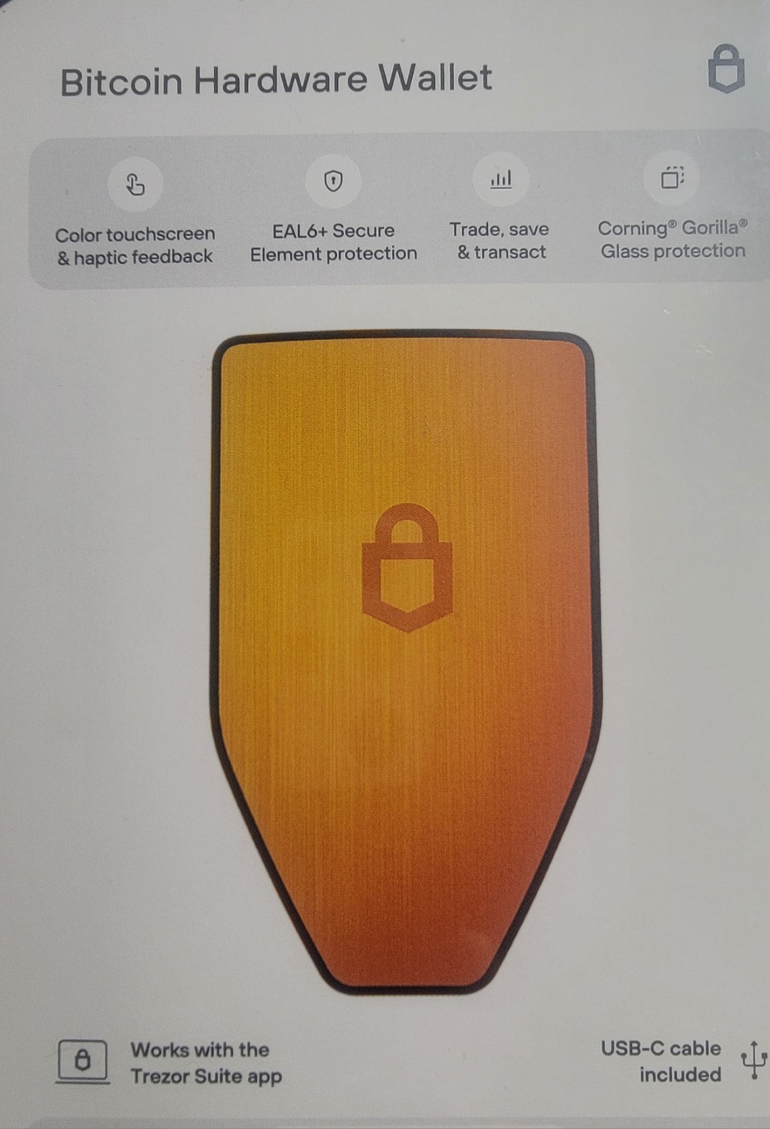 Brand New Trezor Safe 5 Bitcoin-only -  Hardware Wallet