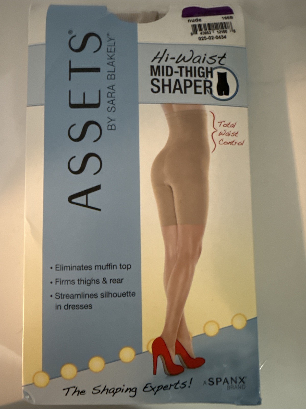 ASSETS by Sara Blakely SPANX High-Waist Mid-Thigh Shaper Size 5 Nude 166B