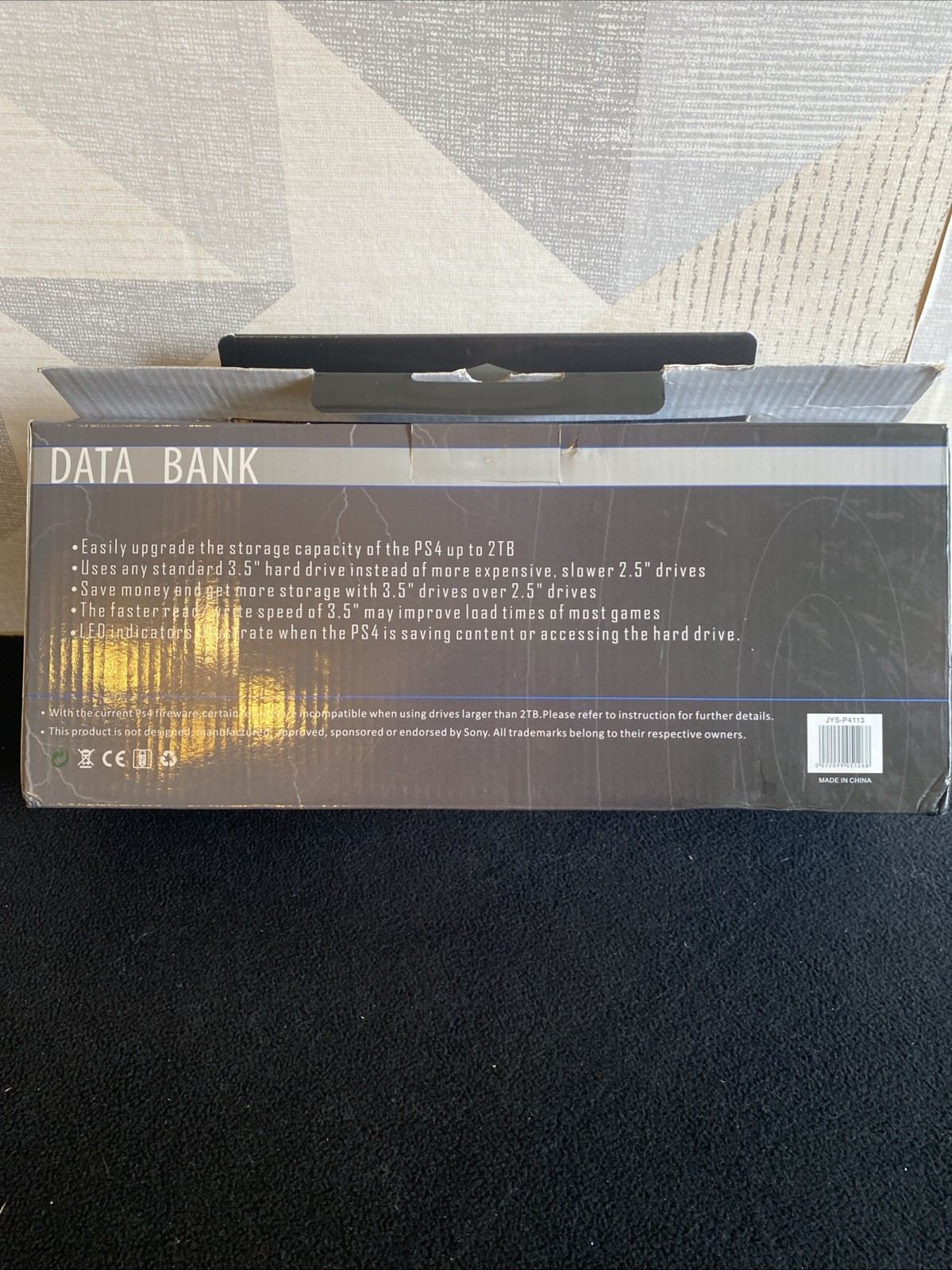 PS4 Data Bank 3.5" Hard Drive Upgrade Dock Enclosure