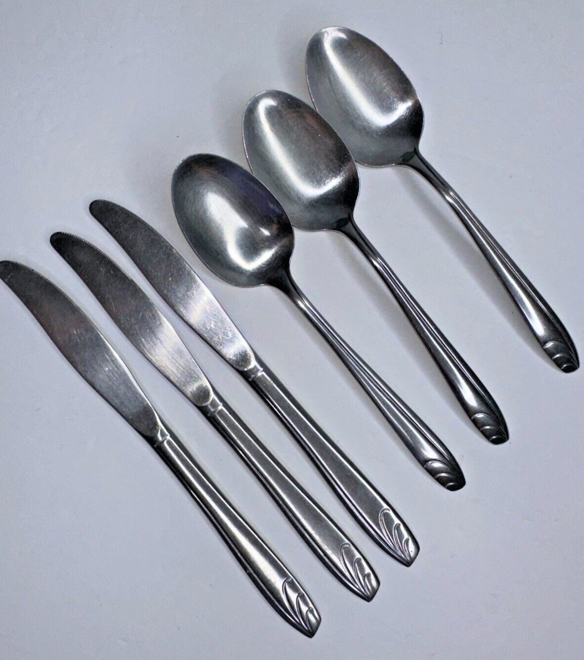 Silco Intl USA Stainless PREVUE Curve Stainless Flatware  6 Pc Set Replacement