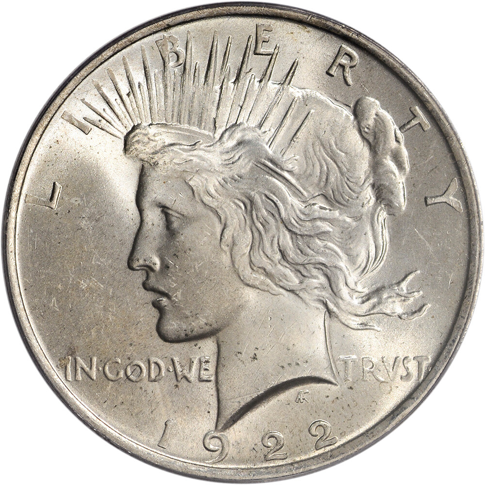 US Peace Silver Dollar - NGC MS64 - Random Date and Label