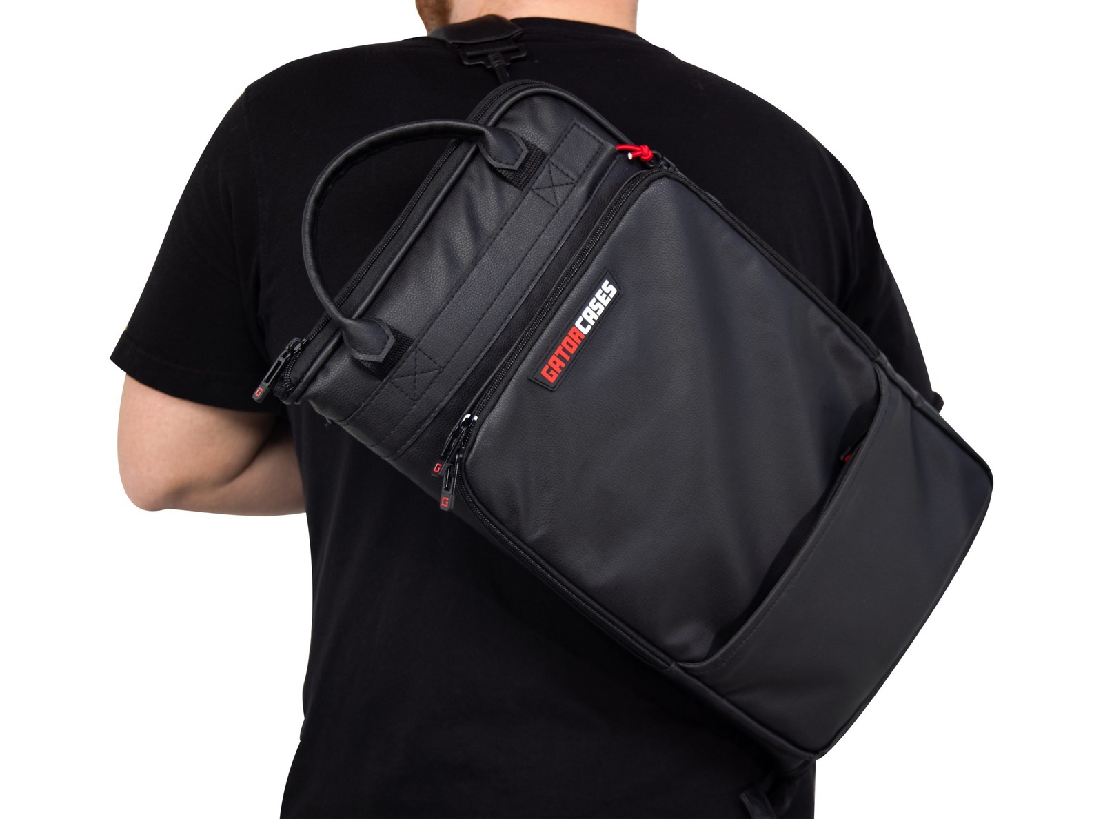Gator Deluxe Drum Stick Bag Faux Black Leather