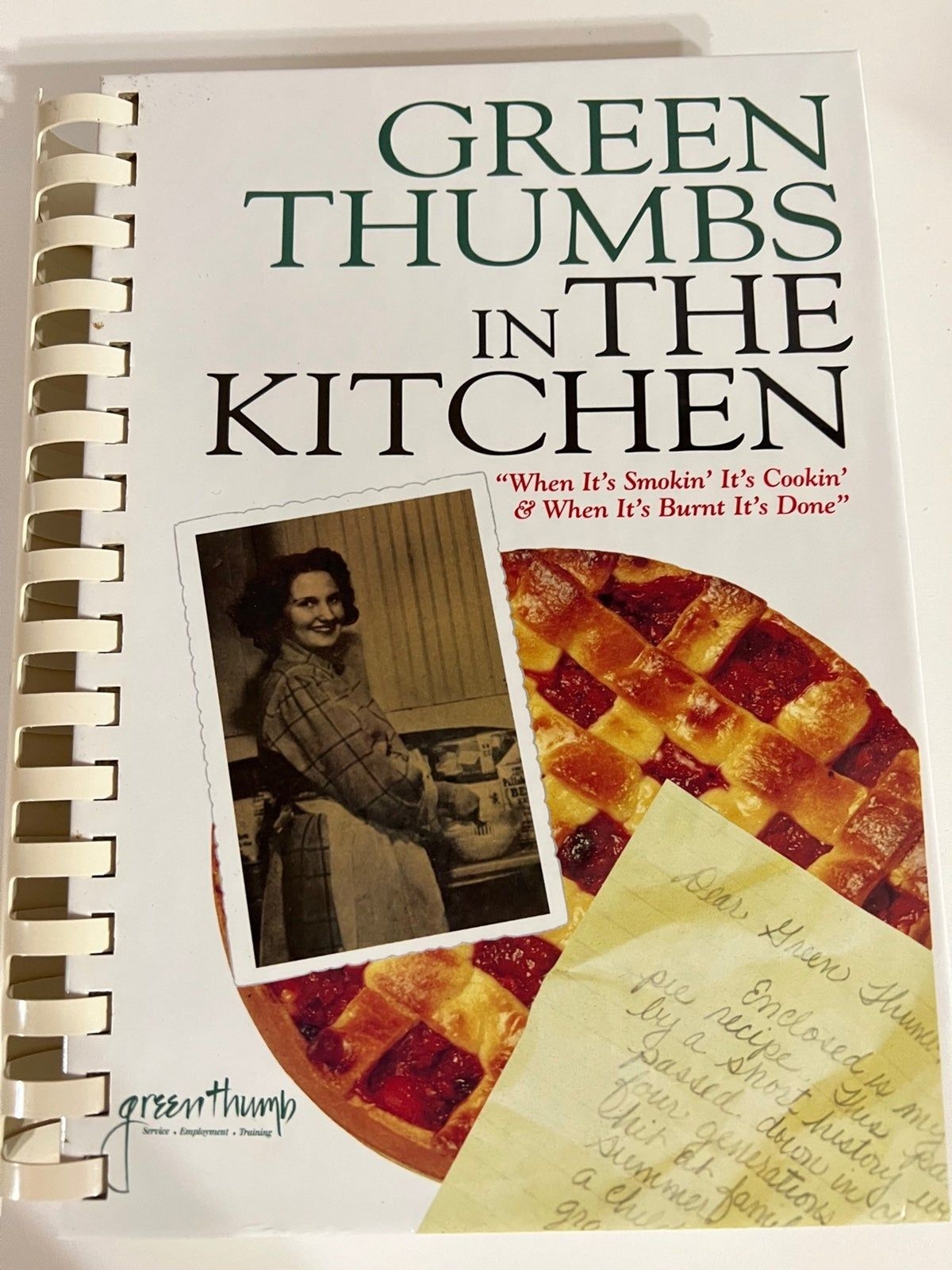Vintage Cookbook Green Thumbs In The Kitchen Hardcover Spiral Bound 1st Printing