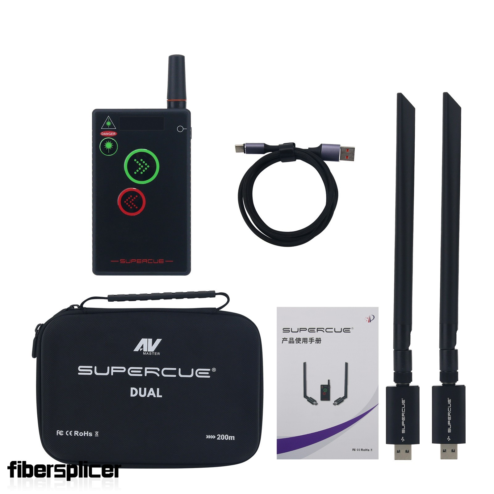 SuperCue Dual Version Green Laser PPT Controller Wireless Presentation Control
