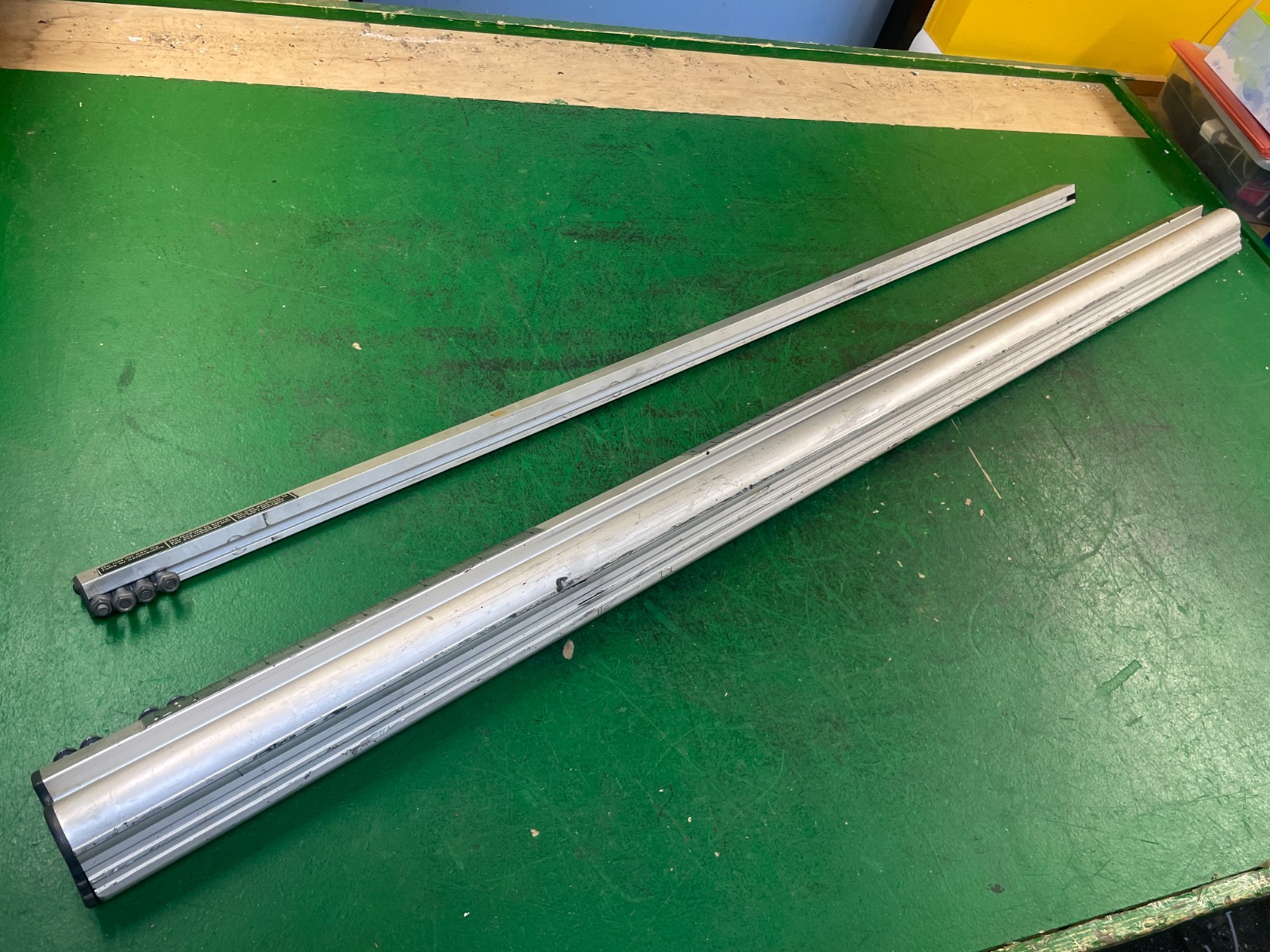 Ridgid TS3612 or TS3650 or TS3660 Table Saw Aluminum GUIDE RAILS