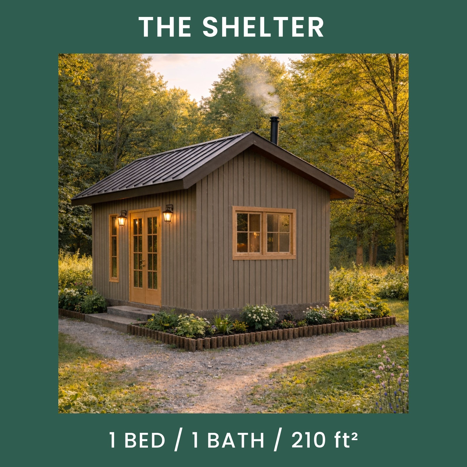 The Shelter Tiny House Blueprint Set (CAD File + Materials List)