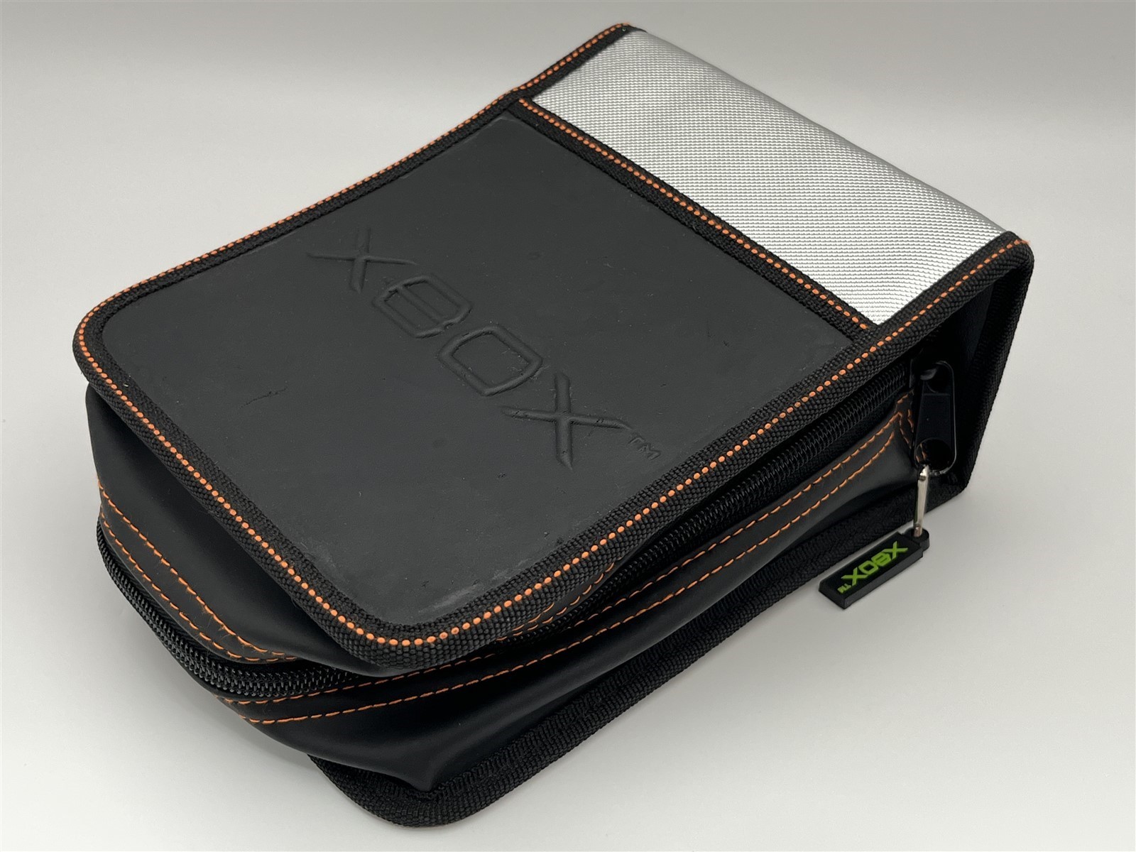 Original Microsoft XBOX Beta Tester Orange Memory Card Unit Communicator & Case