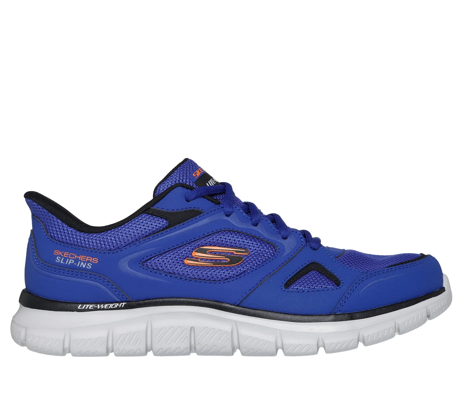 Skechers Shoes Men's Sport Slip Ins Track Comfort Casual Memory Foam Blue 233039