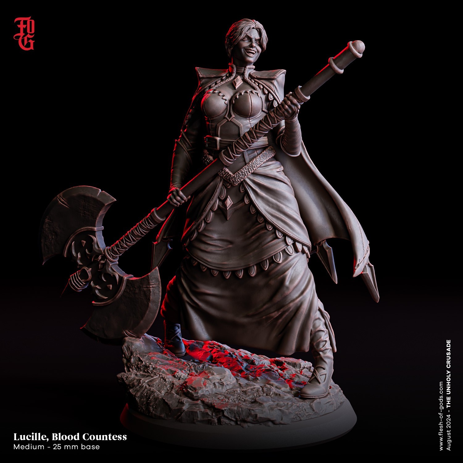 DnD Lucille Vampire Countess Mini 32mm Scale