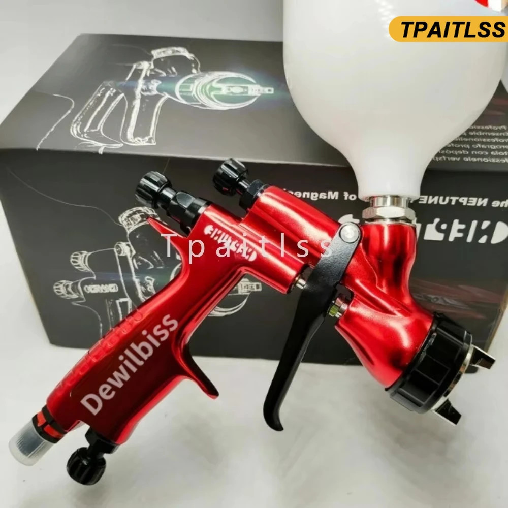 1PCS Paint 600ml Red 110B 1.3mm Nozzle LVMP Spray Gun Car with Mixing 600ML Cup