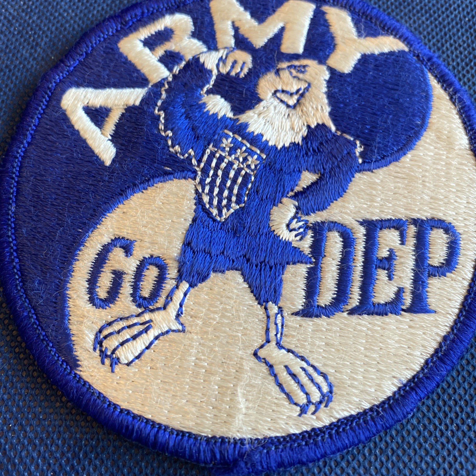 DELAYED ENTRY PROGRAM CLOTH PATCH U.S. ARMY EAGLE GO DEP VINTAGE MILITARY 4 Inch