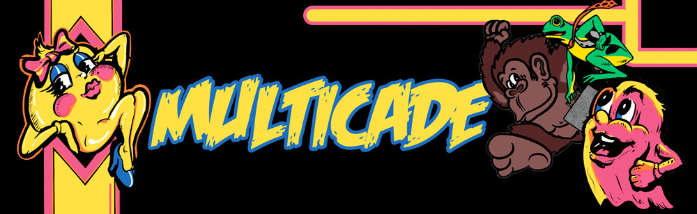 Multicade DK/PAC Arcade Marquee 26" x 8"