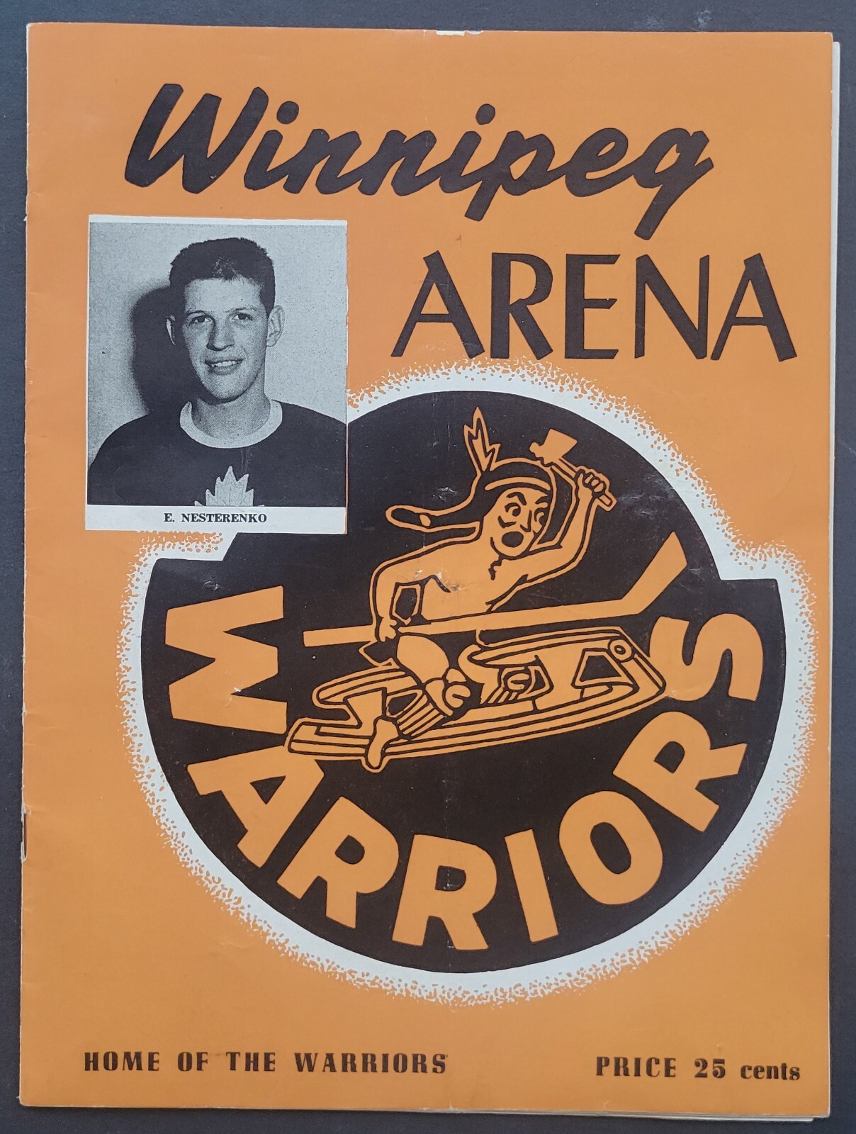 1956 Winnipeg Arena Warriors Game Program Edinburgh Trophy Montreal Royals