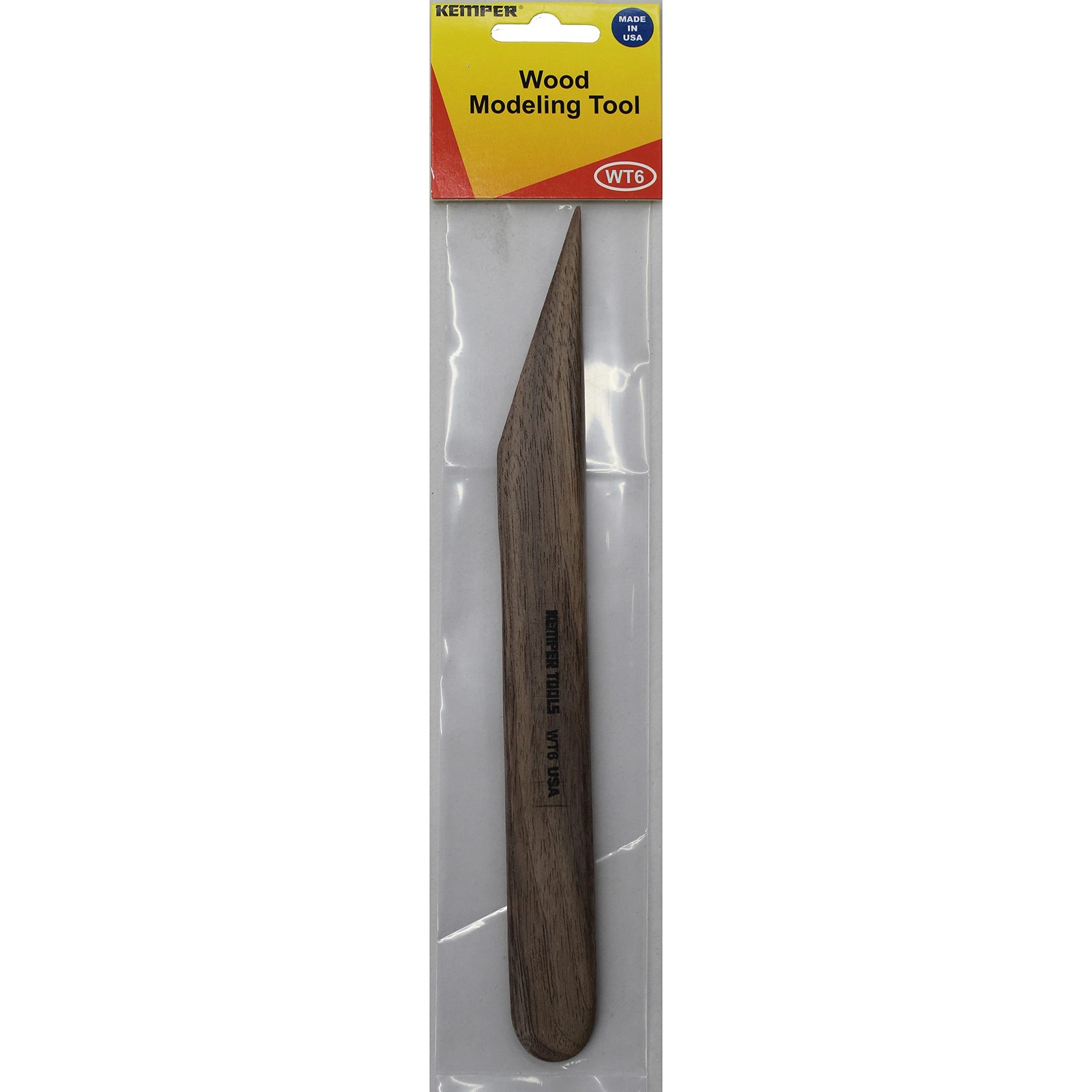 Kemper 8 Inch Wood Modeling Tool WT6 for Sculpting Pottery and Crafts