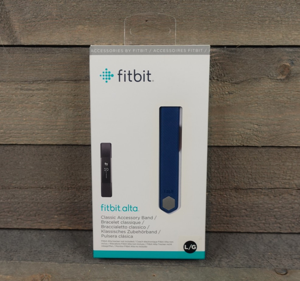 Fitbit Alta (Navy Blue) Classic Accessory LARGE Replacement Band - NEW SEALED!