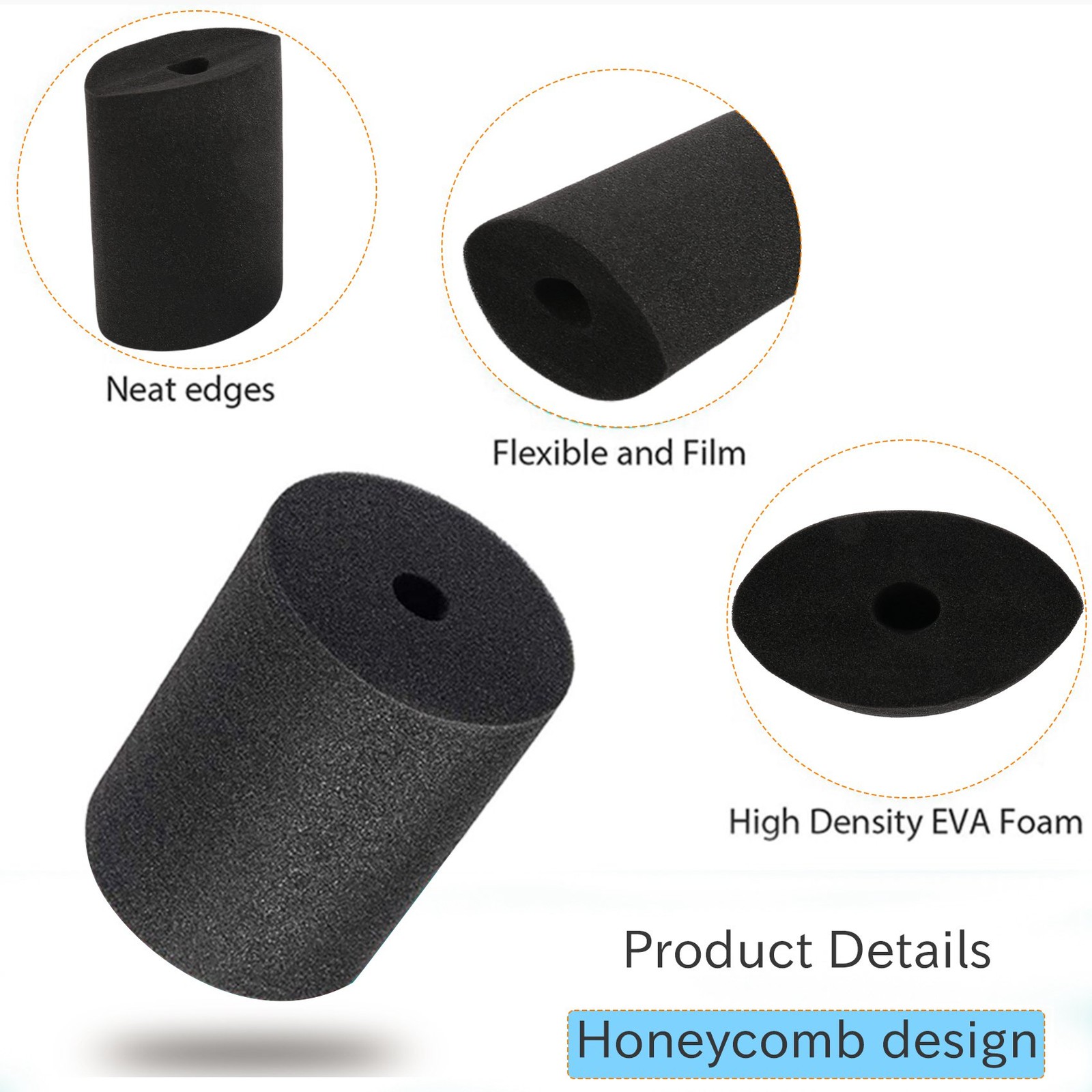 4Pcs Cup Turner Foam Black Cup Turner Foam Cup Tumbler Fixing Turner Foam9160