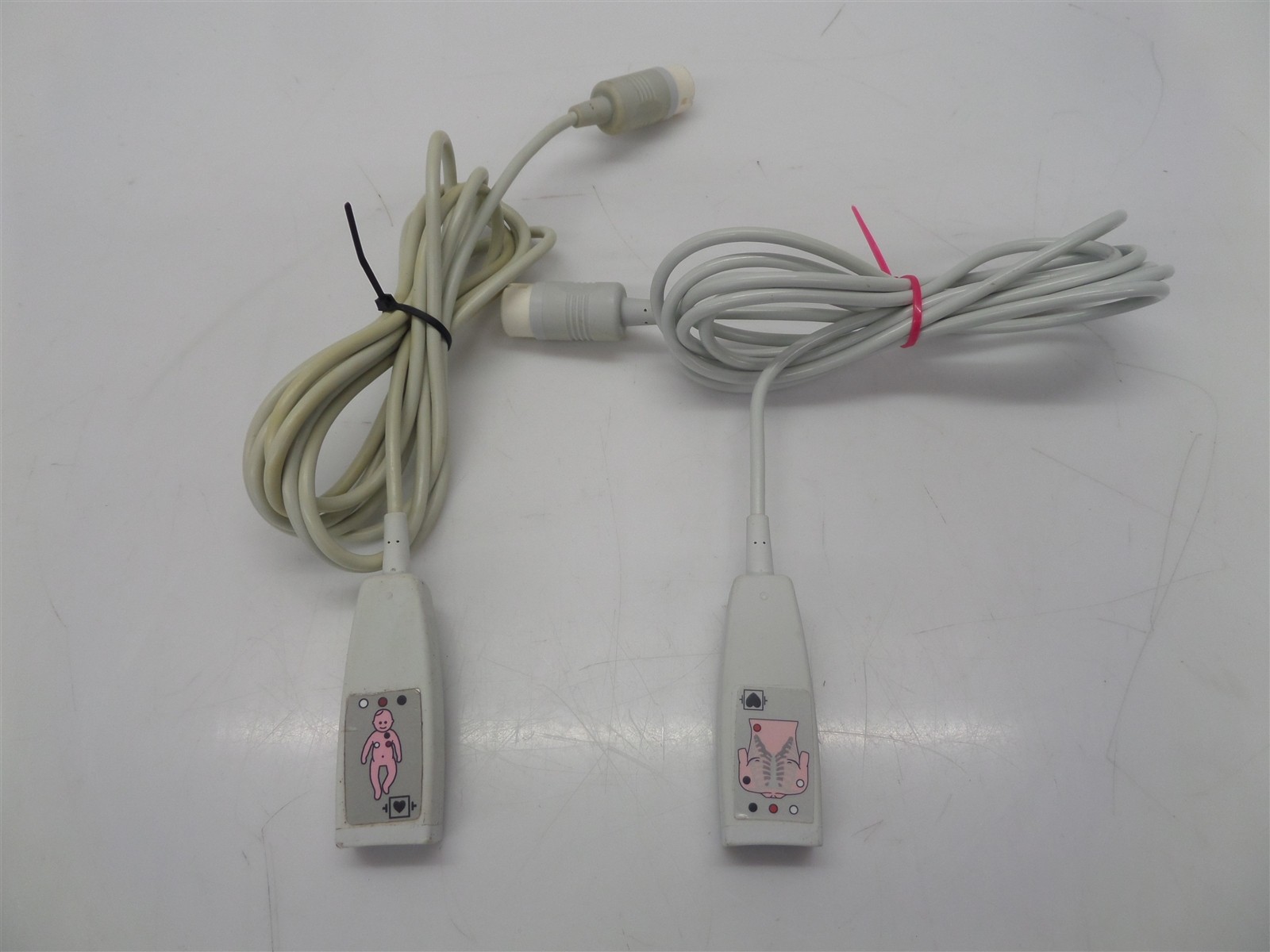 Lot Of 2 Philips M1669A ECG Trunk 3-Lead Cables for Patient Monitor