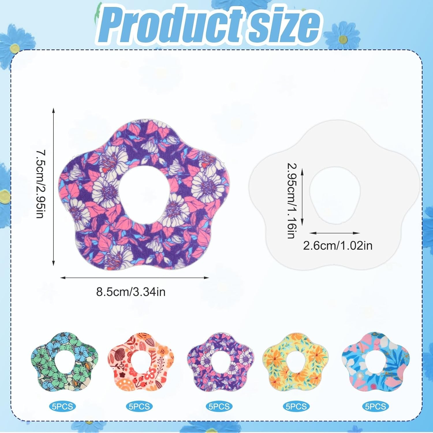 25PCS Adhesive Patches Compatible with Dexcom G7 – Secure & Stylish Protection