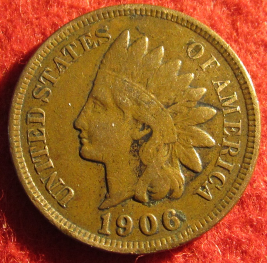 1906 Indian Head Cent/Penny - Circulated - Actual Coin A110