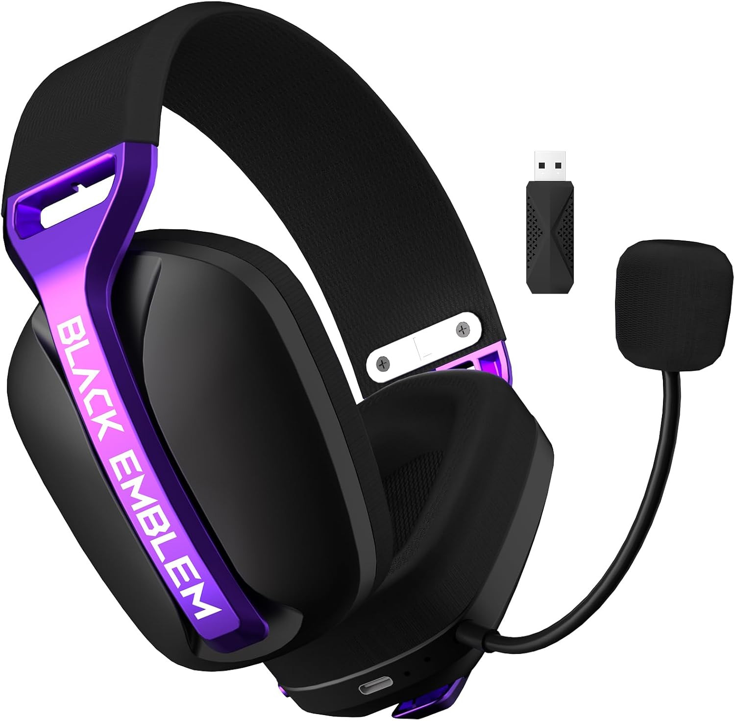 X1 2.4Ghz Wireless Gaming Headset with up to 50 Hours Battery, Removable Mic for