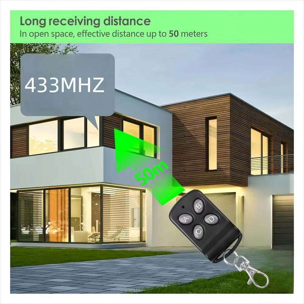 433Mhz Duplicator Cloning Remote Control 4CH Electric Controller 1494
