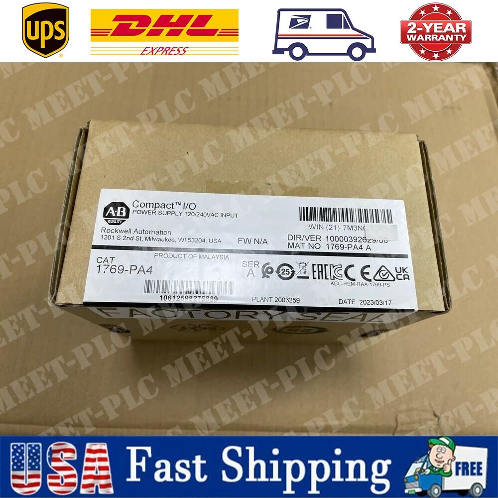 Allen-Bradley New Sealed 1769-PA4 CompactLogix Power Supply 1769PA4 US Free Tax