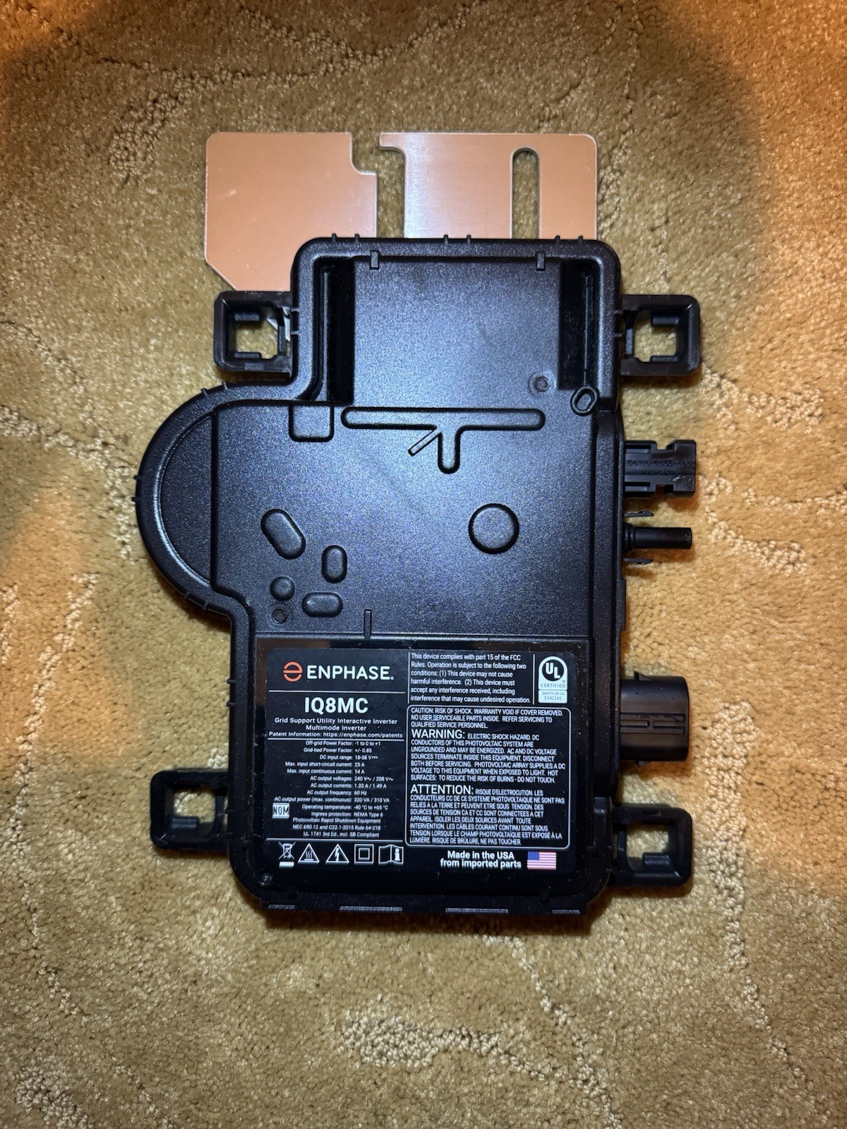 Enphase IQ8 Series IQ8MC-72-M-US IQ8MC Microinverter For 260-460Watt Modules
