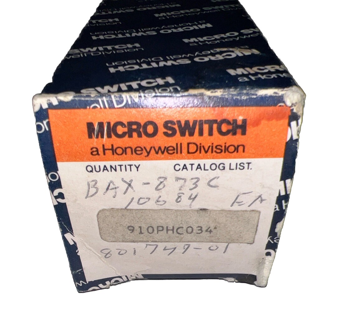 HONEYWELL 910PHC034 MICRO SWITCH SELECTOR SWITCH