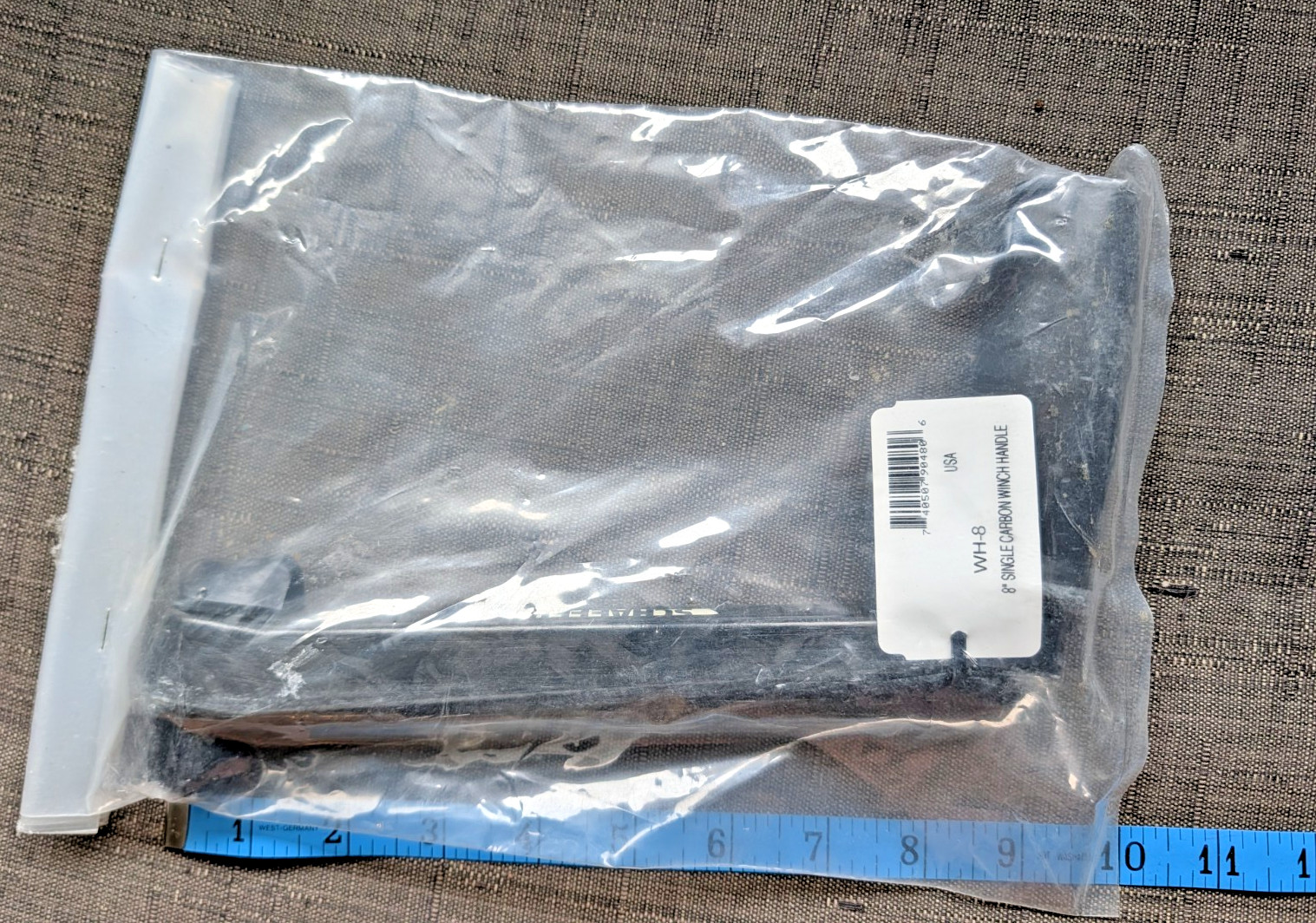 **NEW** SCHAEFER Black 8 inch Locking Winch Handle Anodized Aluminum