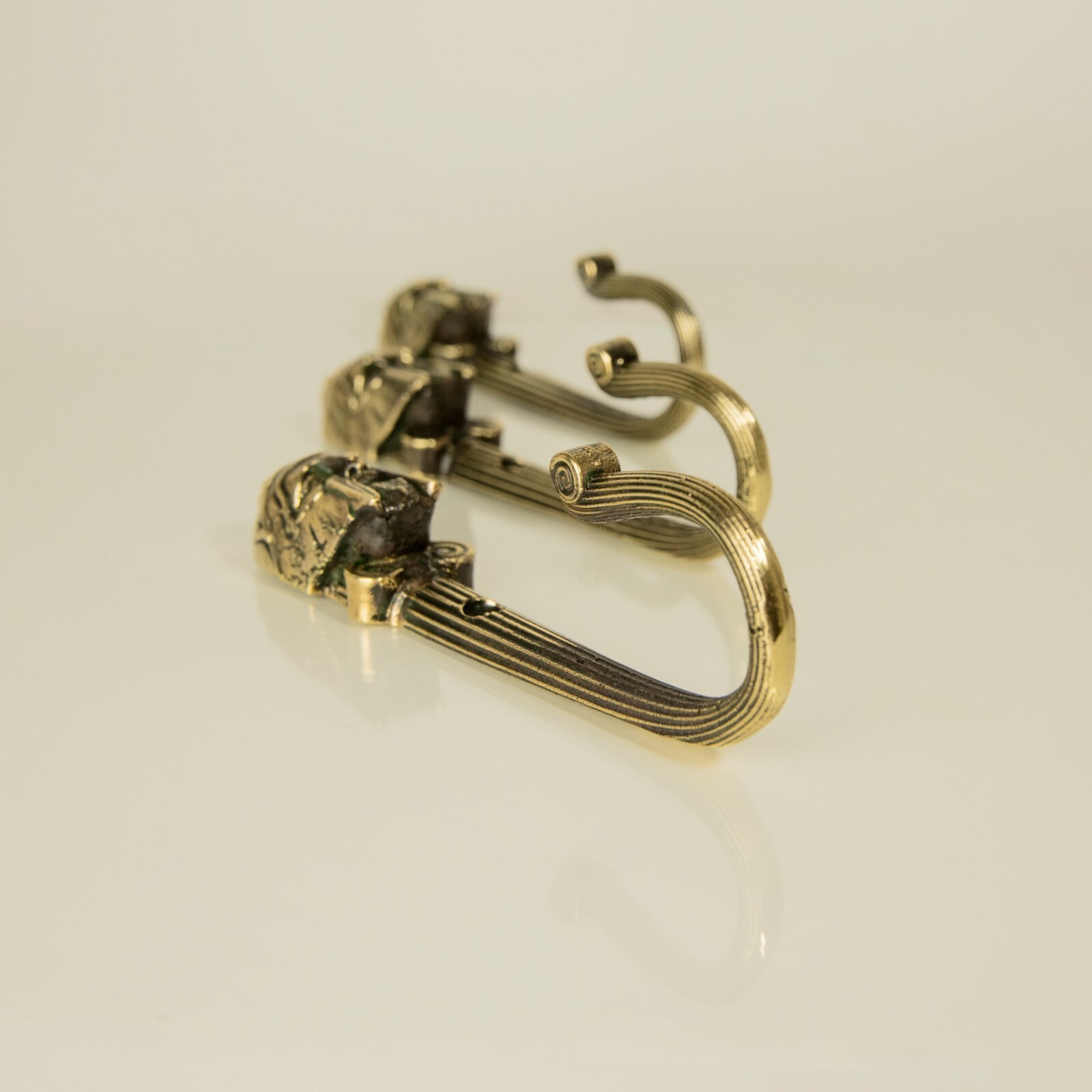 Handcrafted Spartan warrior brass wall hook