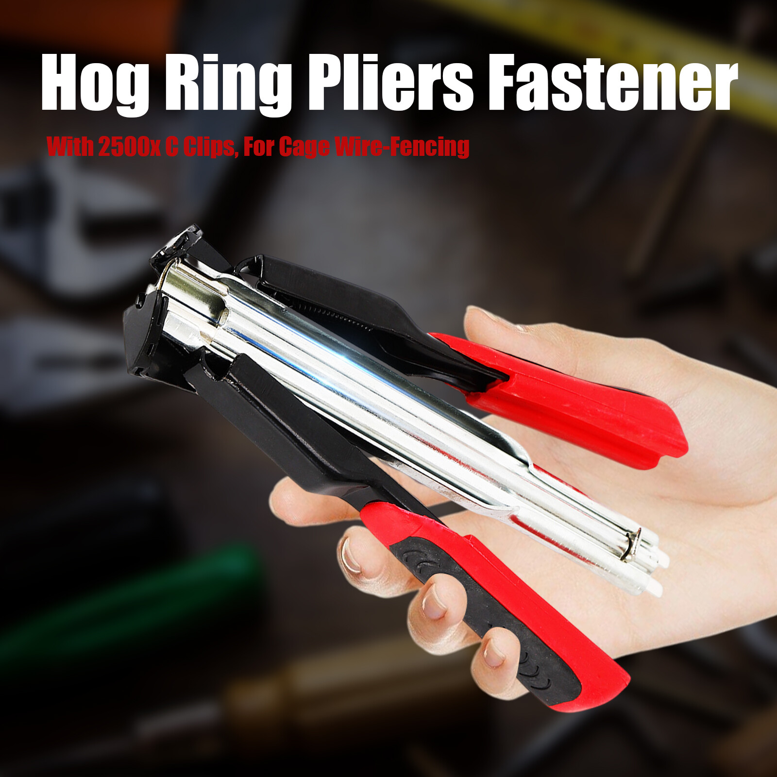 Hog Ring Pliers Kit 2500 X C Clips Hog Ring Tools Set For Seat Cover Upholstery