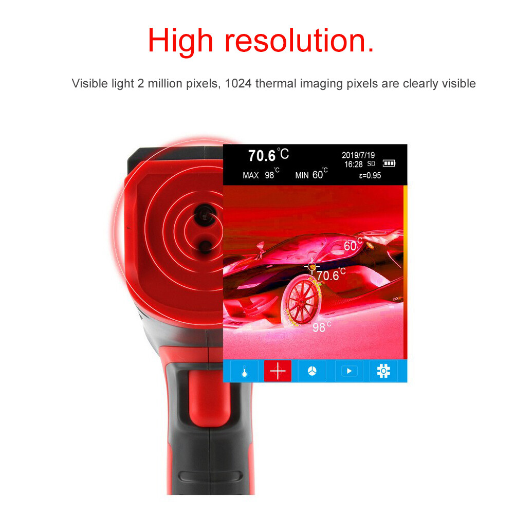 Hot Infrared Thermal Imager Camera Temperature Detector -10 to 400C PC Software