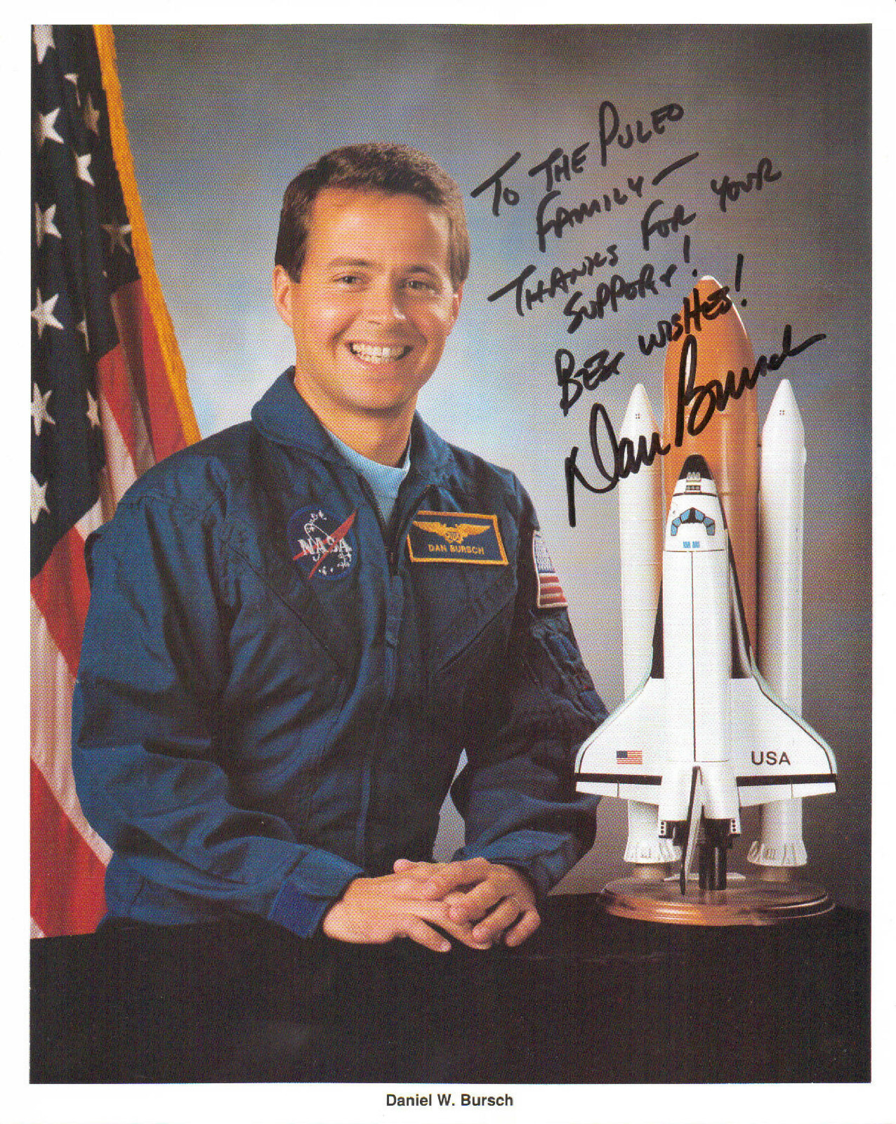 DANIEL BURSCH - NASA Astronaut - Space Shuttle - Autograph Photo