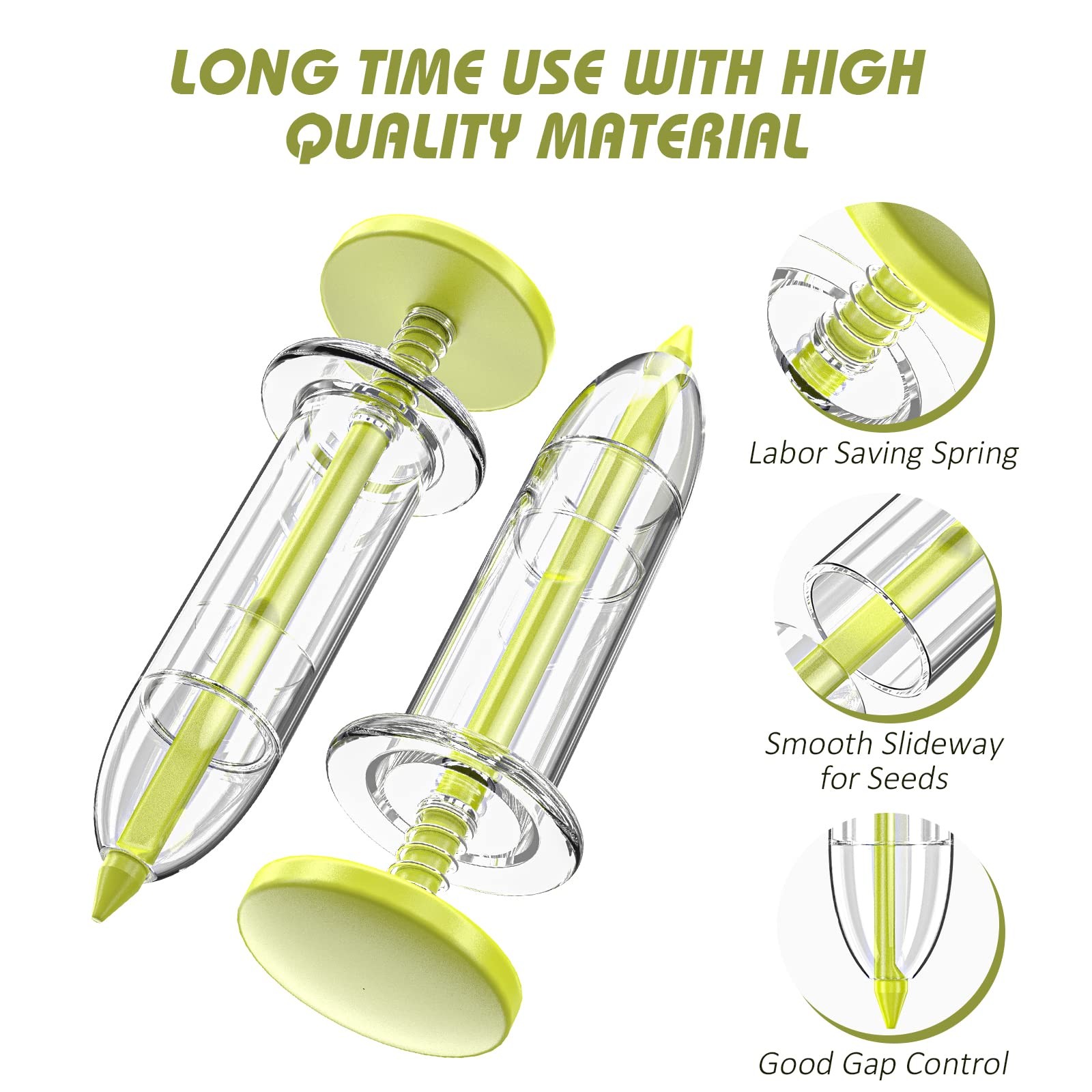 17 Pack Planter Tool, Hand Seeder, Mini Sowing Dispenser Sower, Seedlings Dib...